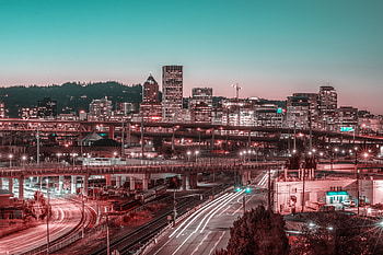Portland Skyline, Travels, Virtual Partners NW, Oregon HD wallpaper