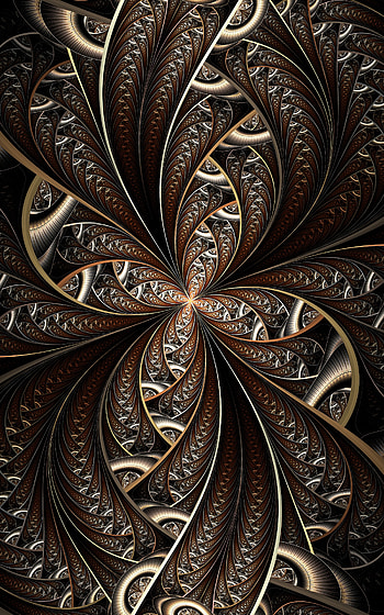 Abstract, Lines, Fractal, Winding, Sinuous, Involute, Swirling HD phone wallpaper