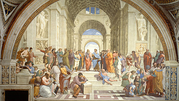 The School of Athens, Famous paintings, Renaissance art, Intellectual congregation HD wallpaper