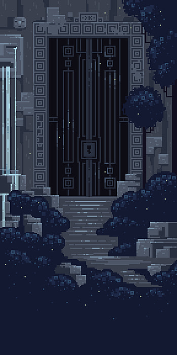 Pixel., art, world, blue, , , pixel HD phone wallpaper