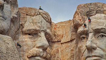 Microsoft , Hub collection, Mount Rushmore capture, Natural beauty HD wallpaper