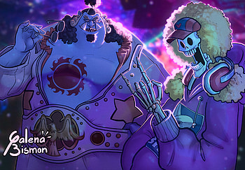 Jinbe & Brook, Anime, One Piece, Jinbe (One Piece), Brook (One Piece) HD wallpaper
