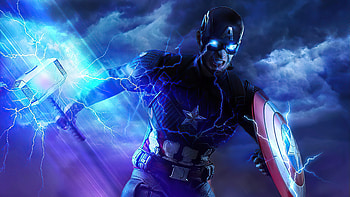 Captain America With Hammer And Shield , captain-america, superheroes, artist, artwork, digital-art HD wallpaper