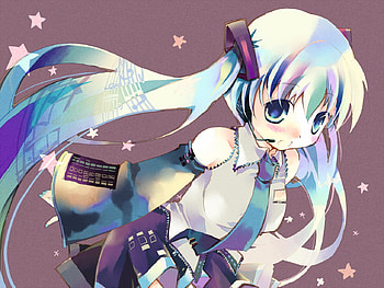 Hatsune_Miku, miku, voc, hatsune, tie HD wallpaper