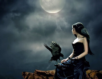Moonlight Fantasy, Woman, Fantasy, Moon, Art HD wallpaper