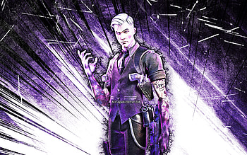 TBD, grunge art, Fortnite Battle Royale, Fortnite characters, TBD Skin, violet abstract rays, Fortnite, TBD Fortnite HD wallpaper
