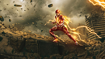 The Flash Blazing Run, flash, superheroes, artwork, artist, digital-art, art HD wallpaper