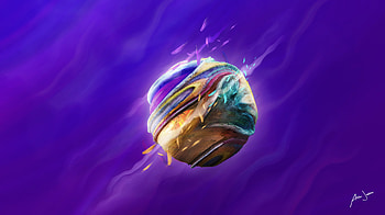 Rock Planet , planet, artist, artwork, digital-art, behance HD wallpaper