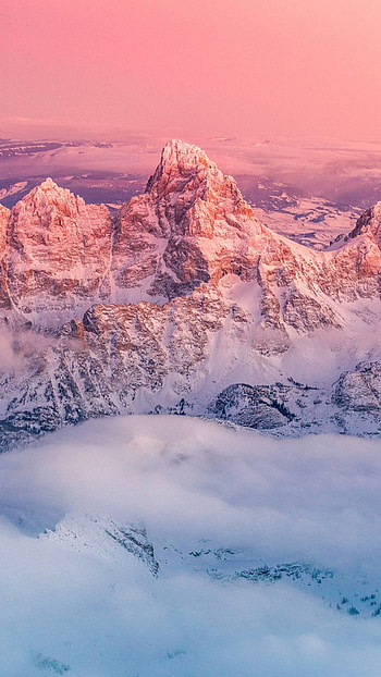 Aerial view, Grand Teton National Park HD phone wallpaper