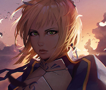 Saber, Servant, Artoria Pendragon, Manga, Fate Stay Night, Anime, King Arthur, Heroic Spirit, Proud Knight King, King Of Knights, Noble Phantasm, Excalibur HD wallpaper
