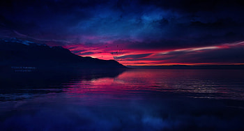 Nightfall Evening, artist, artwork, digital-art, deviantart HD wallpaper