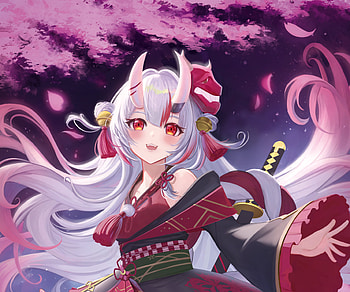 Nakiri Ayame, hololive, Nakiri Ayame, Anime, Virtual Youtuber HD wallpaper