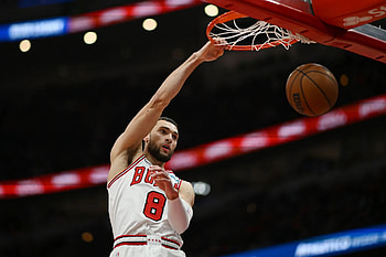 Zach LaVine, Sacramento Kings, NBA game, 2021-22 season HD wallpaper