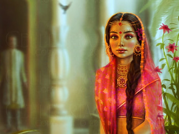 Indian Bride, hindu, beautiful, flowers, jewelry, bride, indian, woman HD wallpaper