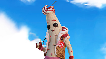 Fortnite Ice Cream Outfit, video game, Fortnite HD wallpaper