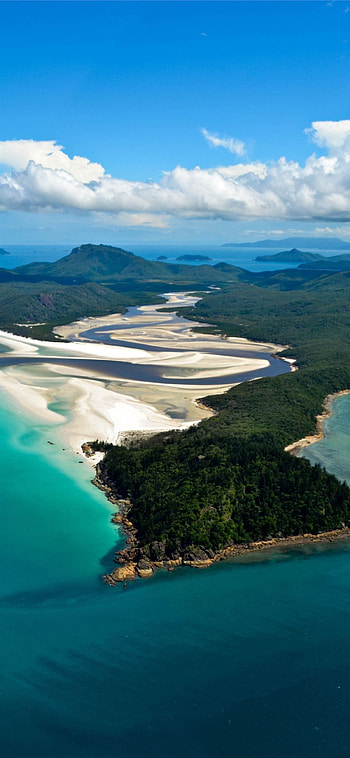 Whitsunday Islands, Whitehaven beach, Australian beauty HD phone wallpaper