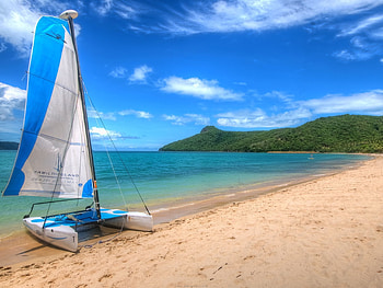 Nature, Sea, Beach, Yacht HD wallpaper