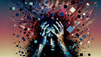 Anxiety Explored: A Stunning Ultra, anxiety, Abstract, mental health, geometric shapes HD wallpaper