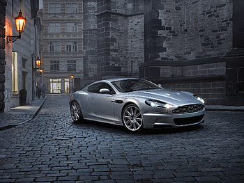 Auto, Houses, Aston Martin, Cars, Side View, Dbs, 2008, Street, Silver Metallic HD wallpaper