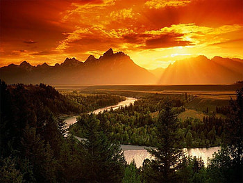 Sunset, nature HD wallpaper