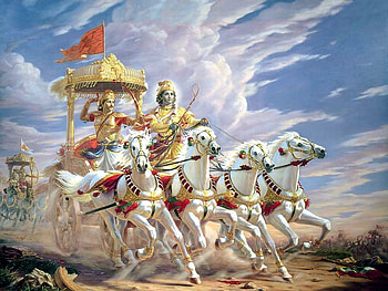 Mahabharat . Krishna painting, Bhagavad gita, Hindu art, Arjun Mahabharat HD wallpaper