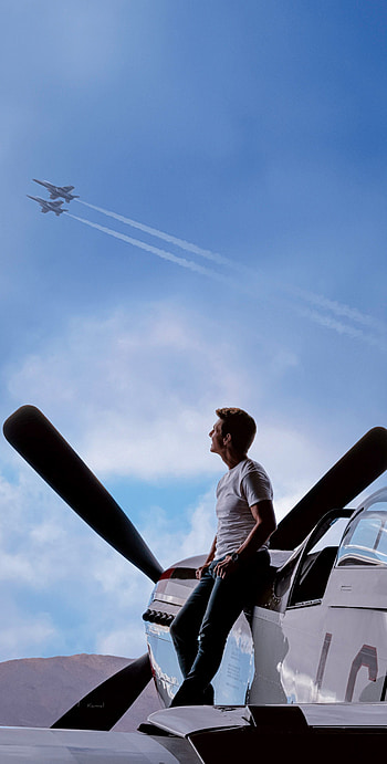 Top gun, sky, Tom cruise HD phone wallpaper