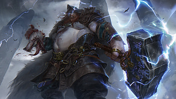 Thor God of War Ragnarok HD wallpaper