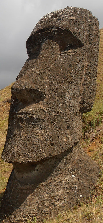 Man-made moai, Archaeological marvels, Sculptural craftsmanship, Cultural artifacts HD phone wallpaper
