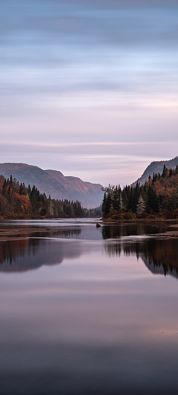 Parc national de la Jacques-Cartier, Stoneham-et-Tewkesbury, Quebec, Canada, nature, river HD phone wallpaper