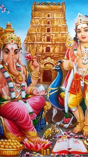 Murugan Vinayagar, God Ganesh, God Murugan HD phone wallpaper