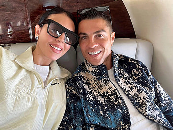 Cristiano Ronaldo, Georgina Rodriguez, Euros game HD wallpaper