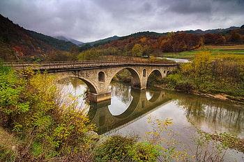 Arda river, river, graphy, bulgaria, bridge, sky HD wallpaper
