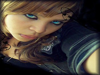 blue eyes, blue, chica, mujer, negro, sirairis HD wallpaper
