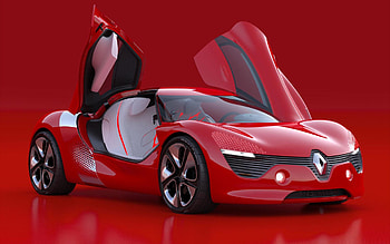 Renault, dezir, car, red HD wallpaper