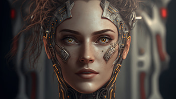 A Sci Fi Woman, AI Art, futuristic, Sci Fi, woman warrior HD wallpaper
