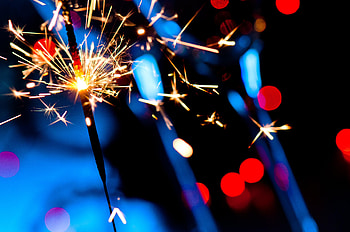 Holidays, Glare, Sparks, Blur, Smooth, Sparkler HD wallpaper