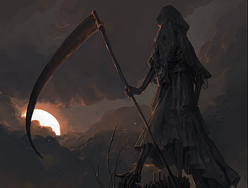 Dark Reaper's Rise: Grim Shadow, dark, grim reaper HD wallpaper
