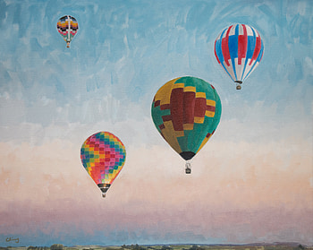 Air Balloons Digital Art , air-balloon, artist, artwork, digital-art HD wallpaper