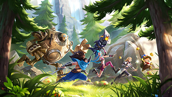 Blitzcrank Jinx Lux Teemo Yasuo League of Legends Wild Rift HD wallpaper