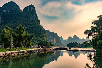 Nature, Rivers, Trees, Rocks, Reflection HD wallpaper