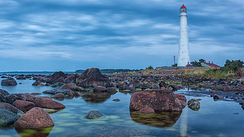 Tahkuna lighthouse, Hiiumaa Island, Around the world HD wallpaper
