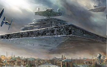 Star Wars, Star Destroyer, Spaceship, TIE Fighter, Painting / and Mobile Backgrounds HD wallpaper