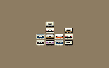 Vector, Retro, Lots Of, Multitude, Cassette HD wallpaper