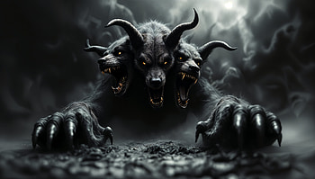 Cerberus: Stunning Ultra, cerberus, monster, Dark Fantasy, mythology HD wallpaper