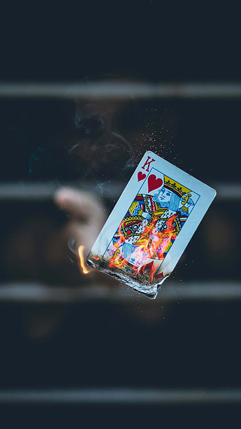 Ace King, Burning Card HD phone wallpaper