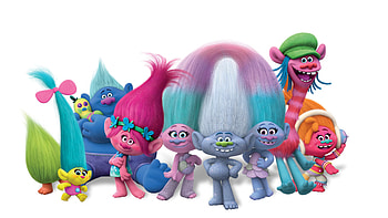 DreamWorks, Trolls, Animation characters HD wallpaper
