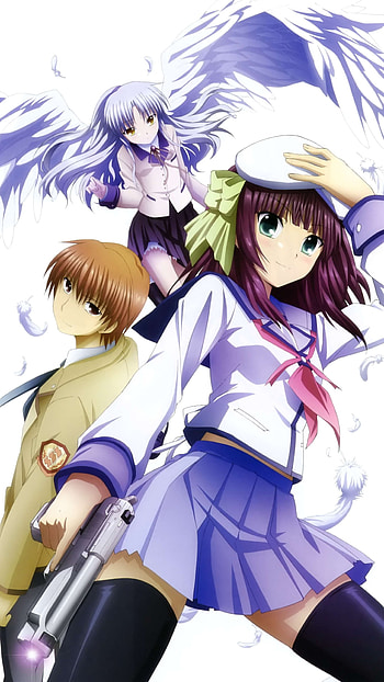 Angel Beats!, Yuri Nakamura, Kanade Tachibana, Yuzuru Otonashi HD phone wallpaper
