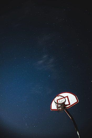 Sports, Stars, Night, Basketball, Grid, Basketball Backboard, Basketball Shield HD phone wallpaper
