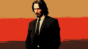 John Wick Inspired Keanu Reeves, Keanu Reeves, movie, John Wick HD wallpaper