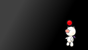 ... Final Fantasy Moogle Kupo Black Gradient by KingBowser420 HD wallpaper